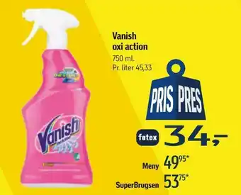Vanish oxi action