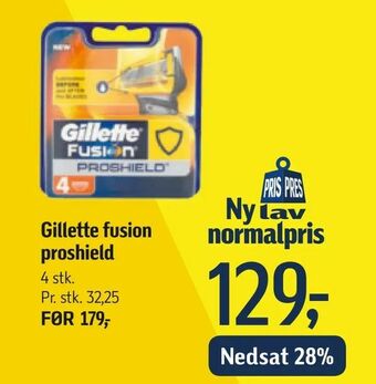 Føtex Gillette fusion proshield tilbud