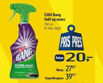 Cillit Bang fedt og snavs