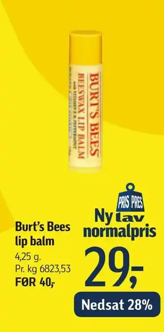 Burt's Bees lip balm
