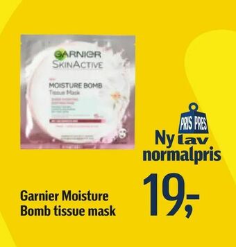 Føtex Garnier Moisture Bomb tissue mask tilbud