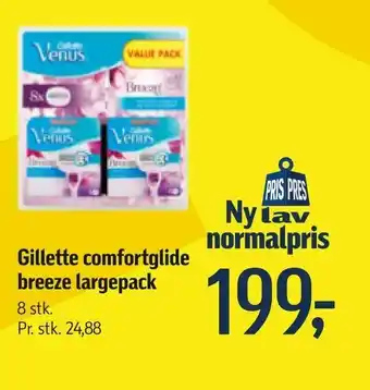 Føtex Gillette comfortglide breeze largepack tilbud
