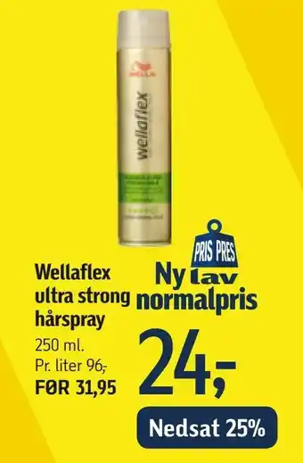 Føtex Wellaflex ultra strong hårspray tilbud