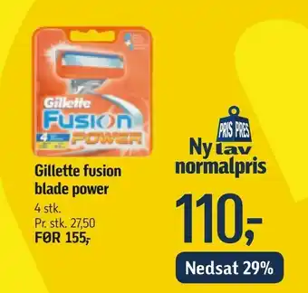 Føtex Gillette fusion blade power tilbud