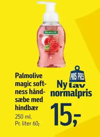 Føtex Palmolive magic softness håndsæbe med hindbær tilbud