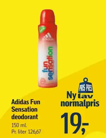 Føtex Adidas Fun Sensation deodorant tilbud