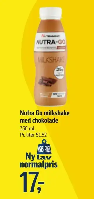 Føtex Nutra Go milkshake med chokolade tilbud