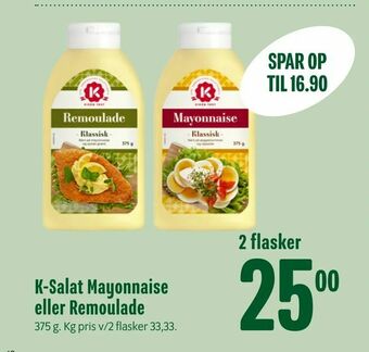 Min Købmand K-Salat Mayonnaise eller Remoulade tilbud