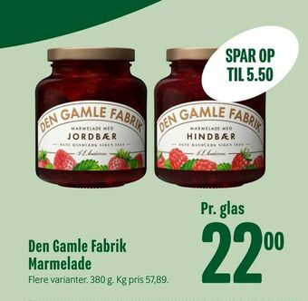 Min Købmand Den Gamle Fabrik Marmelade tilbud