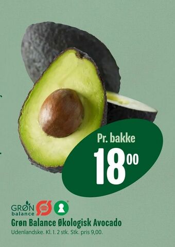 Min Købmand Grøn Balance Økologisk Avocado tilbud