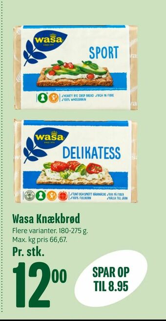 Min Købmand Wasa Knækbrød tilbud