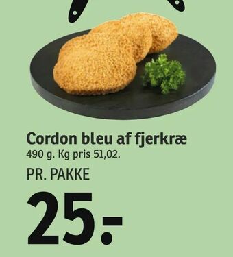 SPAR Cordon bleu af fjerkræ tilbud