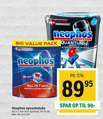 SPAR Neophos opvasketabs tilbud