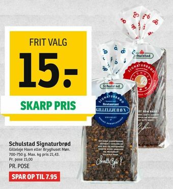SPAR Schulstad Signaturbrød tilbud