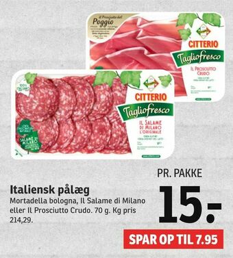 SPAR Italiensk pålæg tilbud