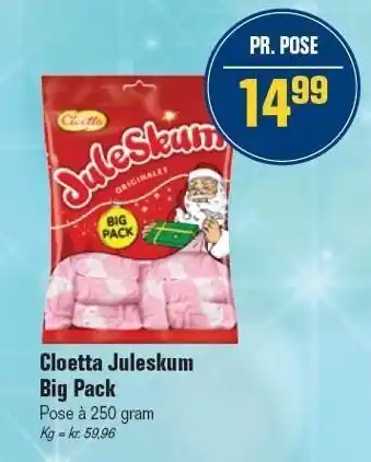 Otto Duborg Cloetta juleskum big pack tilbud