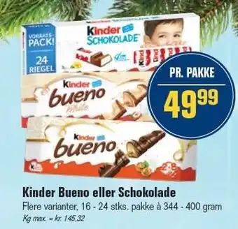 Otto Duborg Kinder bueno el. schokolade tilbud