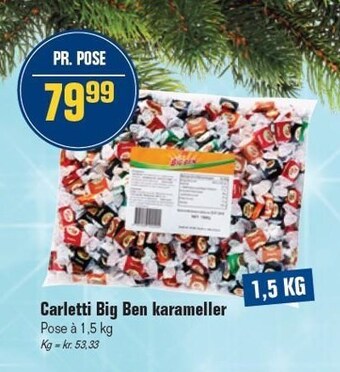 Otto Duborg Carletti big ben karameller tilbud