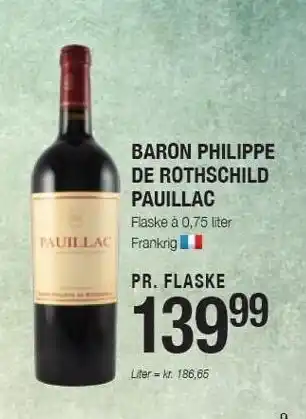 Otto Duborg Baron philippe de rothschild pauillac tilbud