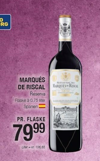 Otto Duborg Marqués de riscal tilbud