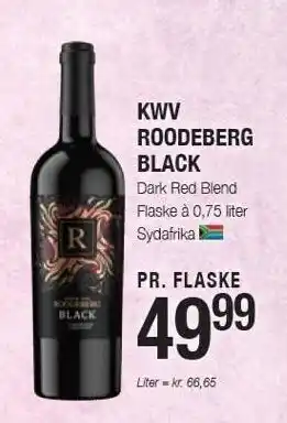 Kwv roodeberg black