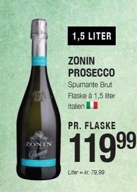 Otto Duborg Zonin prosecco tilbud