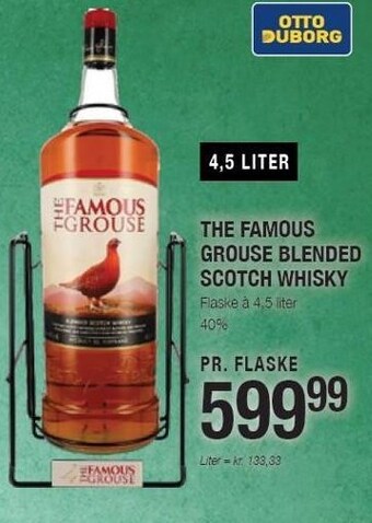 Otto Duborg The famous grouse blended scotch whisky tilbud