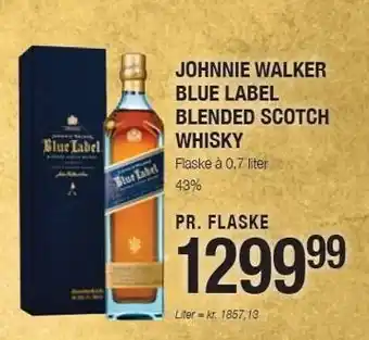 Johnnie walker blue label blended scotch whisky