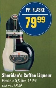 Sheridan's coffee liqueur