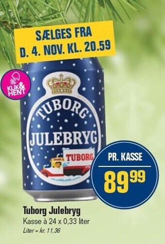 Otto Duborg Tuborg julebryg tilbud