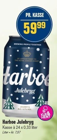 Otto Duborg Harboe julebryg tilbud
