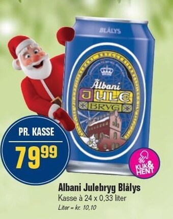 Albani julebryg blålys