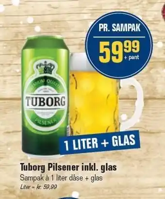 Otto Duborg Tuborg pilsener inkl. glas tilbud