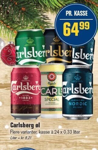 Otto Duborg Carlsberg øl tilbud