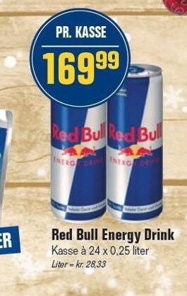 Otto Duborg Red bull energy drink tilbud