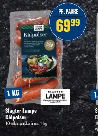 Otto Duborg Slagter lampe kålpølser tilbud