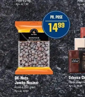 Otto Duborg Dk-nuts jumbo rosiner tilbud