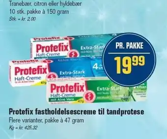 Otto Duborg Protefix fastholdelsescreme til tandpasta tilbud