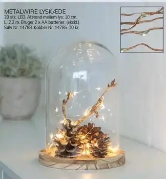 Daells Bolighus Metalwire lyskæde tilbud