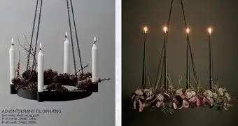 Adventskrans til ophæng