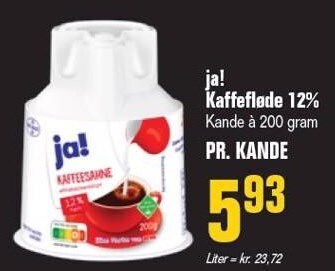 Poetzsch Padborg Ja! kaffefløde 12% tilbud