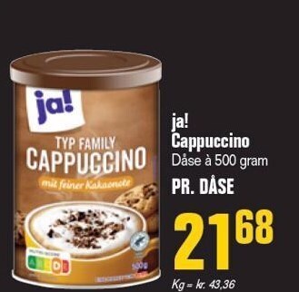 Poetzsch Padborg Ja! cappuccino tilbud