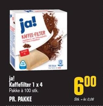 Poetzsch Padborg Ja! kaffefilter 1 x 4 tilbud