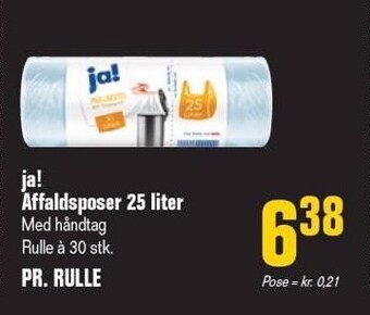 Poetzsch Padborg Ja! affaldsposer 25 liter tilbud