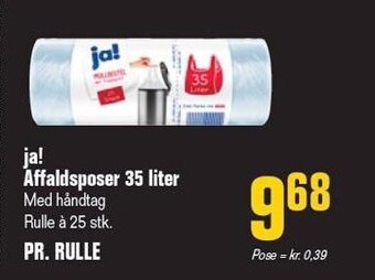 Poetzsch Padborg Ja! affaldsposer 35 liter tilbud