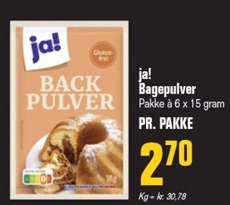 Otto Duborg Ja! bagepulver tilbud