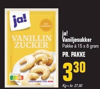 Otto Duborg Ja! vaniljesukker tilbud