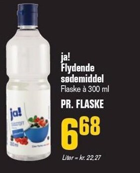 Otto Duborg Ja! flydende sødemiddel tilbud