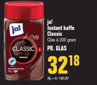 Otto Duborg Ja! instant kaffe classic tilbud