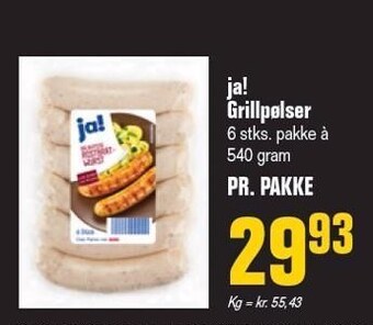 Otto Duborg Ja! grillpølser tilbud
